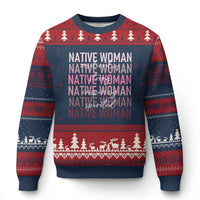 Native Woman Resilient Strong Inspiring Spirited Ugly Christmas Sweater American Indian Pride - Wonder Print Shop