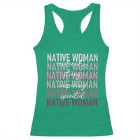 Native Woman Resilient Strong Inspiring Spirited Racerback Tank Top American Indian Pride - Wonder Print Shop