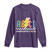 ABCD Kindergarten Rock And Roll Long Sleeve Shirt Teachers Back To School - Wonder Print Shop