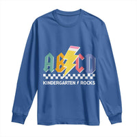 ABCD Kindergarten Rock And Roll Long Sleeve Shirt Teachers Back To School - Wonder Print Shop