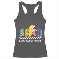 ABCD Kindergarten Rock And Roll Racerback Tank Top Teachers Back To School - Wonder Print Shop