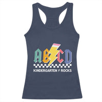 ABCD Kindergarten Rock And Roll Racerback Tank Top Teachers Back To School - Wonder Print Shop