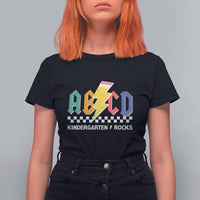 ABCD Kindergarten Rock And Roll T Shirt For Women Teachers Back To School - Wonder Print Shop