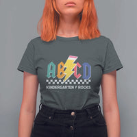 ABCD Kindergarten Rock And Roll T Shirt For Women Teachers Back To School - Wonder Print Shop