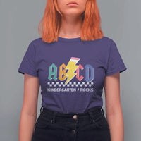 ABCD Kindergarten Rock And Roll T Shirt For Women Teachers Back To School - Wonder Print Shop