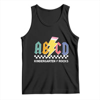 ABCD Kindergarten Rock And Roll Tank Top Teachers Back To School - Wonder Print Shop