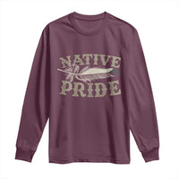 Native Pride Long Sleeve Shirt Native Indian American Day Indigenous Native American - Wonder Print Shop