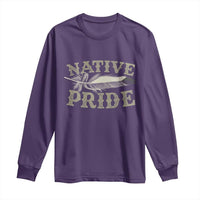 Native Pride Long Sleeve Shirt Native Indian American Day Indigenous Native American - Wonder Print Shop