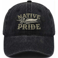 Native Pride Washed Cotton Baseball Cap Native Indian American Day Indigenous Native American