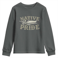 Native Pride Youth Sweatshirt Native Indian American Day Indigenous Native American - Wonder Print Shop