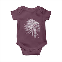 Native American Tribes Baby Onesie Vintage Indian American Chief - Wonder Print Shop