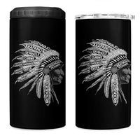 Native American Tribes 4 in 1 Can Cooler Tumbler Vintage Indian American Chief - Wonder Print Shop