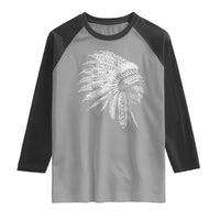 Native American Tribes Raglan Shirt Vintage Indian American Chief - Wonder Print Shop
