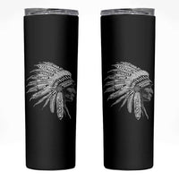Native American Tribes Skinny Tumbler Vintage Indian American Chief - Wonder Print Shop