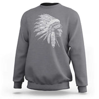 Native American Tribes Sweatshirt Vintage Indian American Chief - Wonder Print Shop