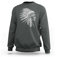 Native American Tribes Sweatshirt Vintage Indian American Chief - Wonder Print Shop