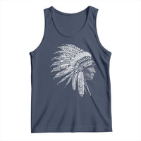 Native American Tribes Tank Top Vintage Indian American Chief - Wonder Print Shop