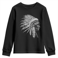 Native American Tribes Youth Sweatshirt Vintage Indian American Chief - Wonder Print Shop