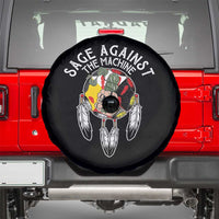 Funny Sage Against The Machine Spare Tire Cover Native American Sage Medicine Wheel - Wonder Print Shop