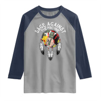 Funny Sage Against The Machine Raglan Shirt Native American Sage Medicine Wheel - Wonder Print Shop