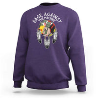 Funny Sage Against The Machine Sweatshirt Native American Sage Medicine Wheel - Wonder Print Shop