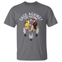 Funny Sage Against The Machine T Shirt Native American Sage Medicine Wheel - Wonder Print Shop