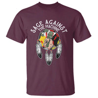 Funny Sage Against The Machine T Shirt Native American Sage Medicine Wheel - Wonder Print Shop