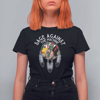 Funny Sage Against The Machine T Shirt For Women Native American Sage Medicine Wheel - Wonder Print Shop