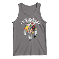 Funny Sage Against The Machine Tank Top Native American Sage Medicine Wheel - Wonder Print Shop