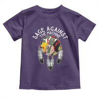 Funny Sage Against The Machine Toddler T Shirt Native American Sage Medicine Wheel - Wonder Print Shop