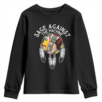 Funny Sage Against The Machine Youth Sweatshirt Native American Sage Medicine Wheel - Wonder Print Shop