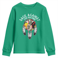 Funny Sage Against The Machine Youth Sweatshirt Native American Sage Medicine Wheel - Wonder Print Shop