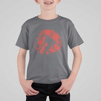 Wendigo Monster T Shirt For Kid Skinwalker Night Stroll Cryptid Full Moon Evil Monster - Wonder Print Shop
