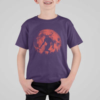 Wendigo Monster T Shirt For Kid Skinwalker Night Stroll Cryptid Full Moon Evil Monster - Wonder Print Shop