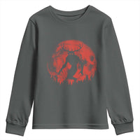 Wendigo Monster Youth Sweatshirt Skinwalker Night Stroll Cryptid Full Moon Evil Monster - Wonder Print Shop