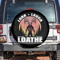 Funny Wendigo Cryptid Lurk Laugh Loathe Spare Tire Cover - Wonder Print Shop