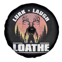 Funny Wendigo Cryptid Lurk Laugh Loathe Spare Tire Cover - Wonder Print Shop