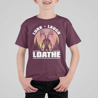 Funny Wendigo Cryptid Lurk Laugh Loathe T Shirt For Kid - Wonder Print Shop