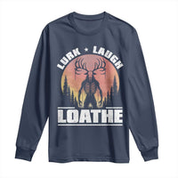 Funny Wendigo Cryptid Lurk Laugh Loathe Long Sleeve Shirt - Wonder Print Shop