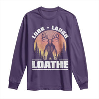 Funny Wendigo Cryptid Lurk Laugh Loathe Long Sleeve Shirt - Wonder Print Shop