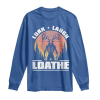 Funny Wendigo Cryptid Lurk Laugh Loathe Long Sleeve Shirt - Wonder Print Shop