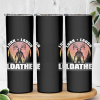 Funny Wendigo Cryptid Lurk Laugh Loathe Skinny Tumbler - Wonder Print Shop