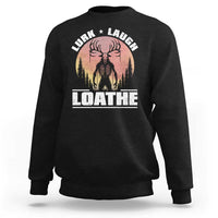 Funny Wendigo Cryptid Lurk Laugh Loathe Sweatshirt - Wonder Print Shop