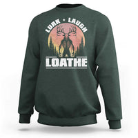 Funny Wendigo Cryptid Lurk Laugh Loathe Sweatshirt - Wonder Print Shop