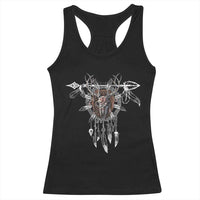 Native American Wendigo Monster Skinwalker Dreamcatcher Racerback Tank Top - Wonder Print Shop