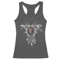 Native American Wendigo Monster Skinwalker Dreamcatcher Racerback Tank Top - Wonder Print Shop
