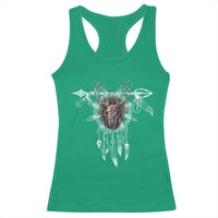 Native American Wendigo Monster Skinwalker Dreamcatcher Racerback Tank Top - Wonder Print Shop