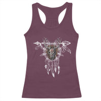 Native American Wendigo Monster Skinwalker Dreamcatcher Racerback Tank Top - Wonder Print Shop