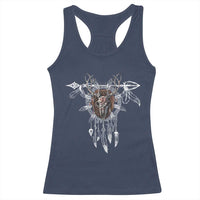 Native American Wendigo Monster Skinwalker Dreamcatcher Racerback Tank Top - Wonder Print Shop