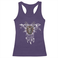 Native American Wendigo Monster Skinwalker Dreamcatcher Racerback Tank Top - Wonder Print Shop